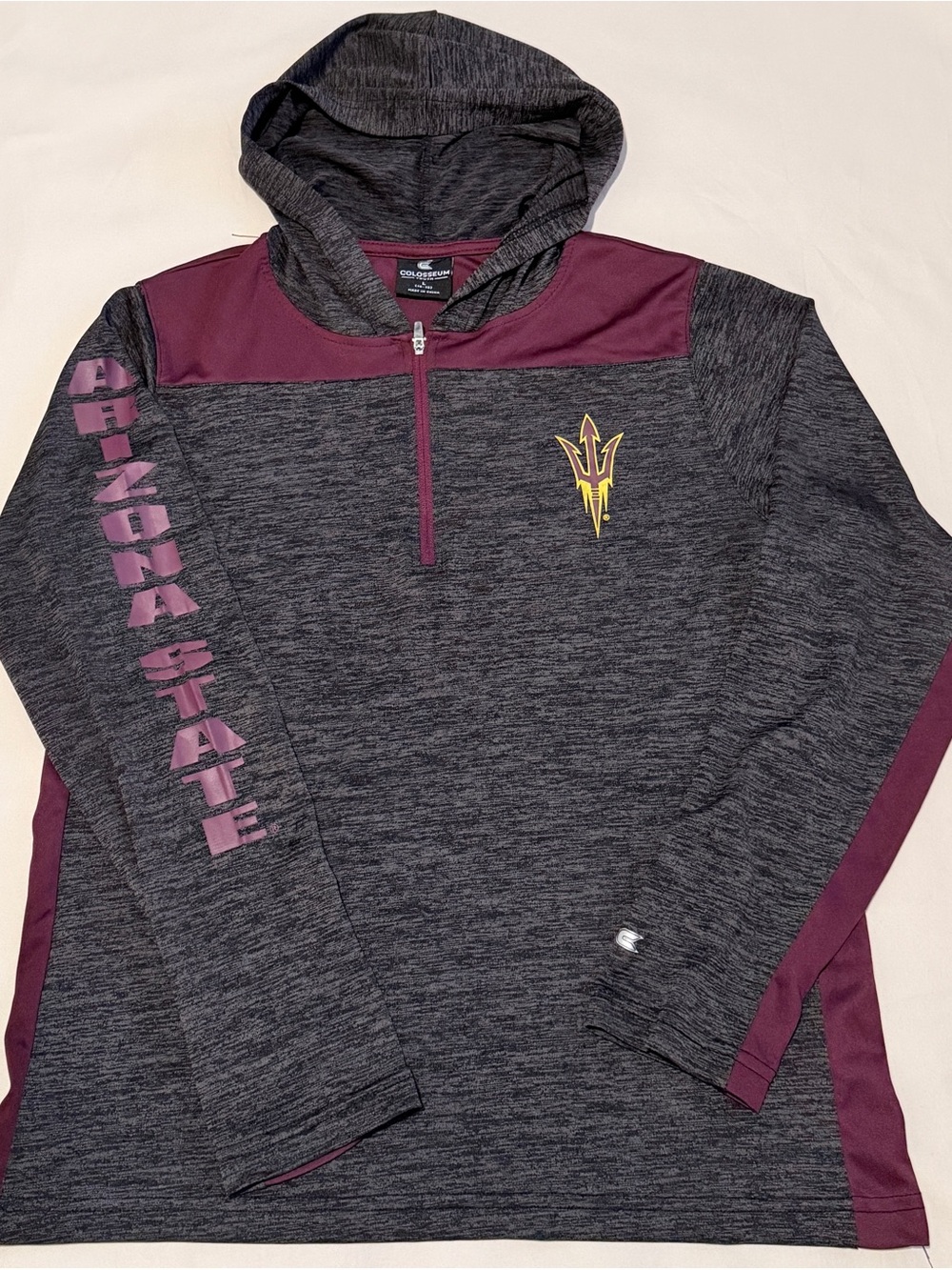Colosseum Arizona State Sun Devils Quarter-Zip Hoodie Youth L